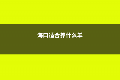 海口适合养什么花，市花和市树是什么 (海口适合养什么羊)