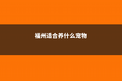 福州适合养什么花，市花和市树是什么 (福州适合养什么宠物)