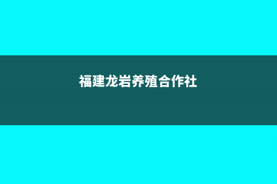 龙岩适合养什么花，市花和市树是什么 (福建龙岩养殖合作社)