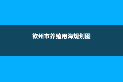 钦州适合养什么花，市花和市树是什么 (钦州市养殖用海规划图)