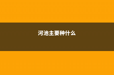 河池适合养什么花，市花和市树是什么 (河池主要种什么)