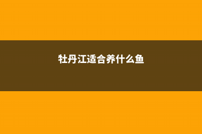 牡丹江适合养什么花，市花和市树是什么 (牡丹江适合养什么鱼)