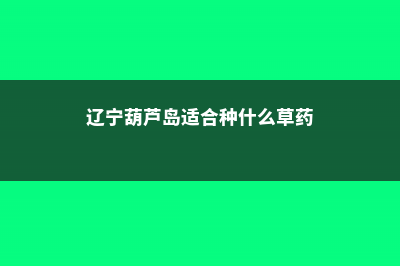 葫芦岛适合养什么花，市花和市树是什么 (辽宁葫芦岛适合种什么草药)