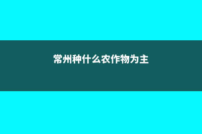 常州适合养什么花，市花和市树是什么 (常州种什么农作物为主)