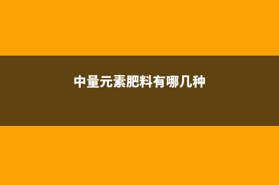 氮肥的主要成分和作用，怎么在家自制 (中量元素肥料有哪几种)