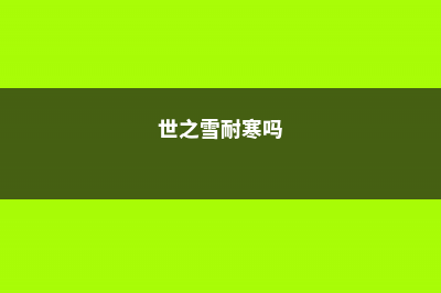 世之雪的养殖方法，怎么养长得快？ (世之雪耐寒吗)