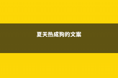 夏天热成狗？快养这8种花，1盆顶10个空调！ (夏天热成狗的文案)