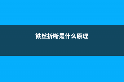 几根烂铁丝，拿来养花竟有如此神效，老花农都惊呆！ (铁丝折断是什么原理)