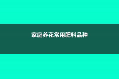 家庭养花常用肥料有哪些 (家庭养花常用肥料品种)