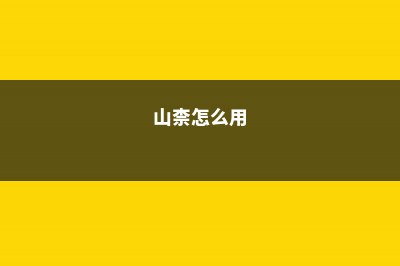 山柰的养殖方法和注意事项 (山柰怎么用)