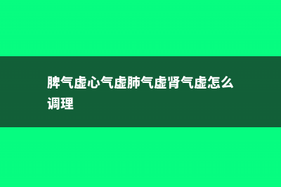 绒针的养殖方法 (脾气虚心气虚肺气虚肾气虚怎么调理)