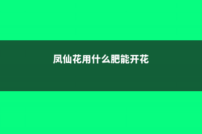 凤仙花施肥和浇水要领，施肥多了怎么办 (凤仙花用什么肥能开花)