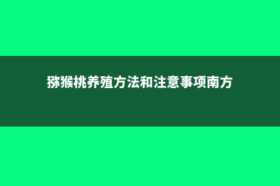 猕猴桃的养殖方法 (猕猴桃养殖方法和注意事项南方)