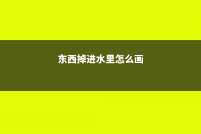 小东西沾水秒变大补药，芽头蹭蹭冒，大白根撑爆盆！ (东西掉进水里怎么画)