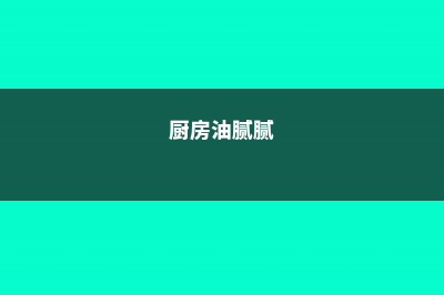 夏天厨房太油腻？养盆它，油烟全吸收，抓一把还能做菜吃！ (厨房油腻腻)