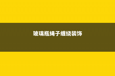 玻璃瓶上绑根绳，吸水花盆自己做，1个月不浇花也死不了！ (玻璃瓶绳子缠绕装饰)