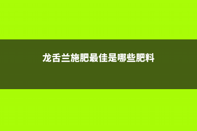 龙舌兰怎么施肥 (龙舌兰施肥最佳是哪些肥料)