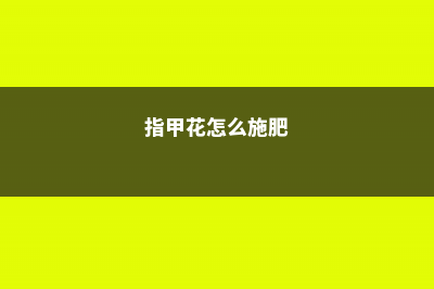 指甲兰施肥方法 (指甲花怎么施肥)