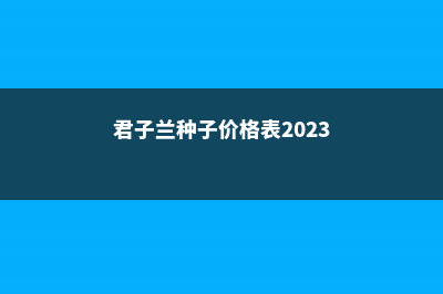 君子兰种子价格，君子兰种子种植方法 (君子兰种子价格表2023)