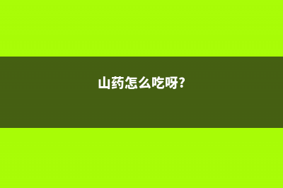 山药怎么吃，山药可以生吃吗 (山药怎么吃呀?)