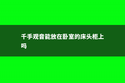 千手观音能放在室内吗，花有毒吗，怎么养？ (千手观音能放在卧室的床头柜上吗)