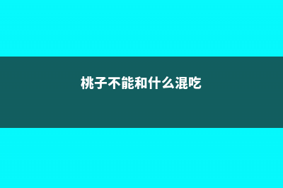 桃子和什么不能一起吃 (桃子不能和什么混吃)