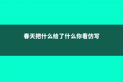 春天摘把它，让你一年有“榆”钱，舌尖感受“椿”天！ (春天把什么给了什么你看仿写)