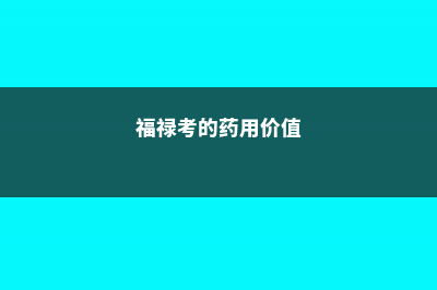 福禄考的病害及防治方法 (福禄考的药用价值)